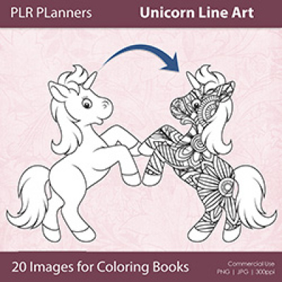 Unicorn Line Art