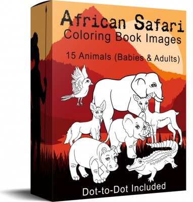 African Safari Coloring Book Images