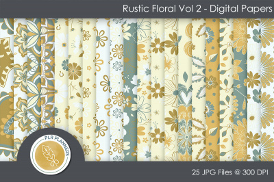 Rustic Floral Paper Pack&nbsp;