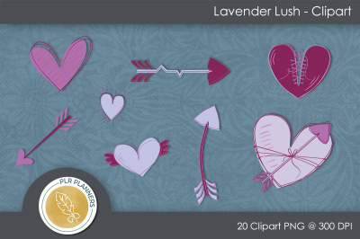 Lavender Lush Clip Art