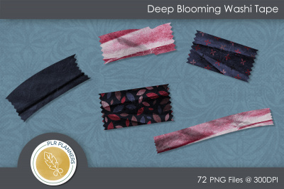 Deep Blooming Washi Tape