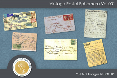 Vintage Postal Ephemera Vol 001