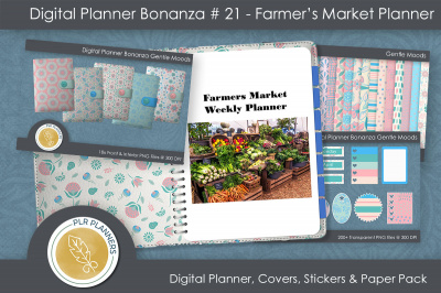 Digital Planner Bonanza # 21 - Farmer&rsquo;s Market Planner