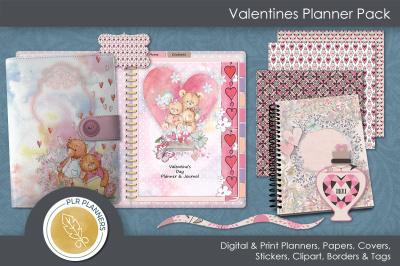 Valentines Planner and Journal Bundle