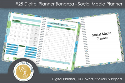 Digital Planner Bonanza # 25 Social Media Digital Planner
