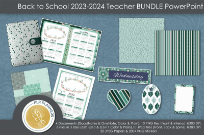PowerPoint BTS Teacher BUNDLE Planner 23-24