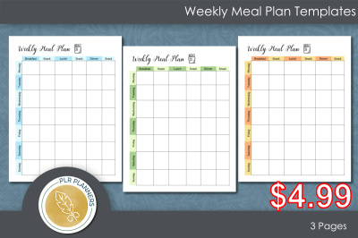 Weekly Meal Plan Template