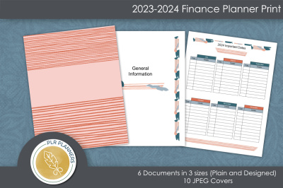 PowerPoint Personal Finance Print Planner 23-24