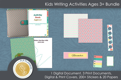Kid's Writing Activities Ages 3+ Bundle