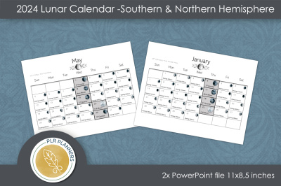2024 Lunar Calendar Southern & Northern Hemisphere