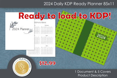 2024 Daily KDP Ready Planner 85x11