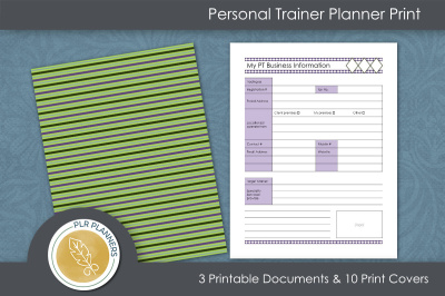 Personal Trainer Planner Print