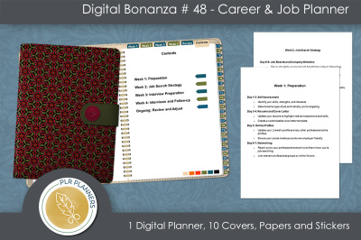 Digital Planner Bonanza # 48 Digital Job Seeking Planner Digital Planner Bonanza # 48 Digital Job Seeking Planner