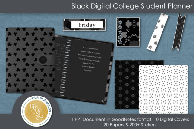 Black Digital College Student Planner