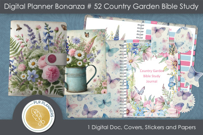 Digital Planner Bonanza # 52 Country Garden Bible Study