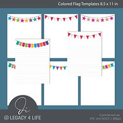 Colored Flag Templates