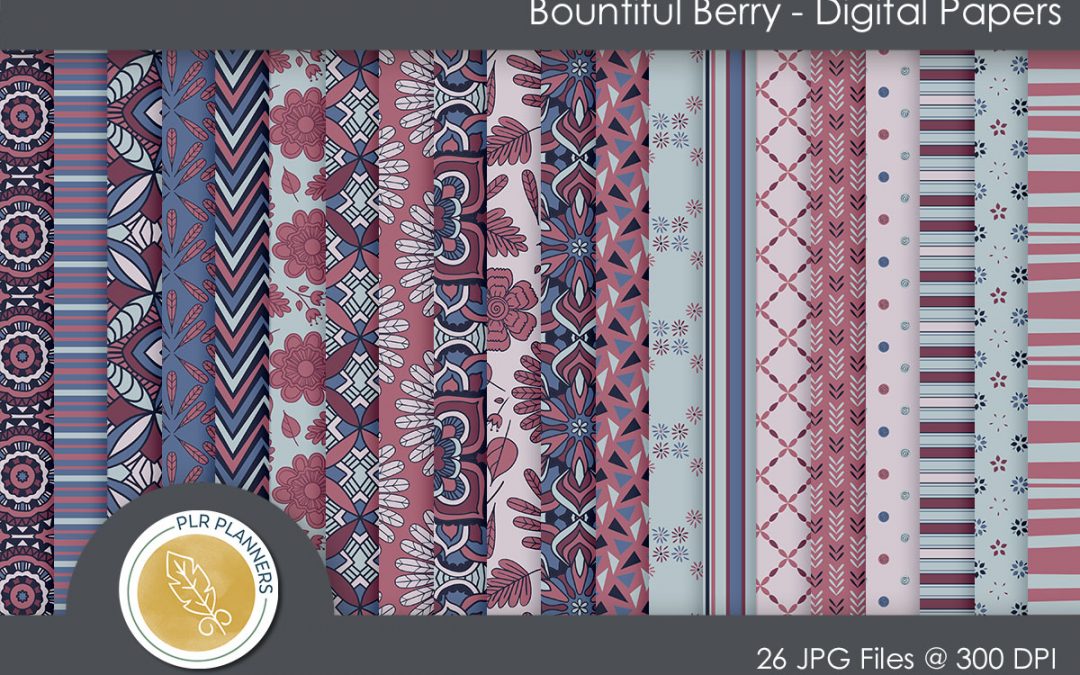 Bountiful Berries Digital Papers