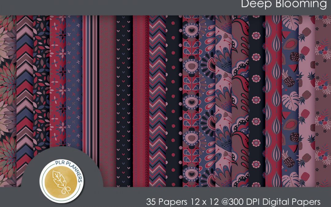 Deep Blooming Paper Pack