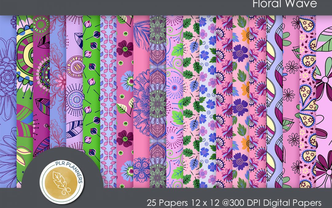Floral Wave Paper Pack