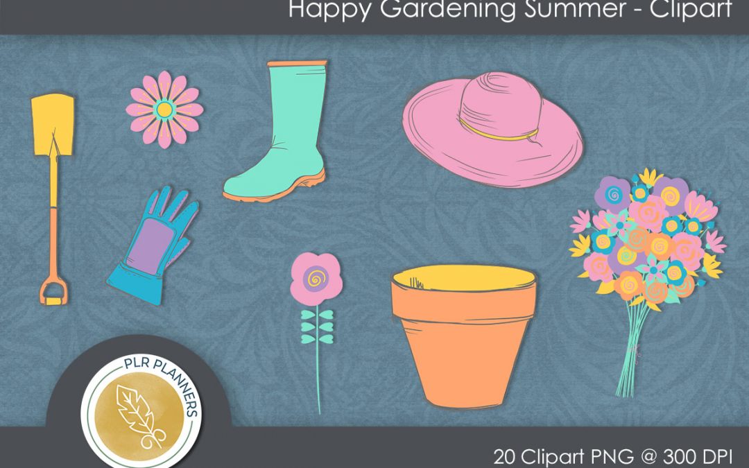 Happy Gardening Summer Clipart