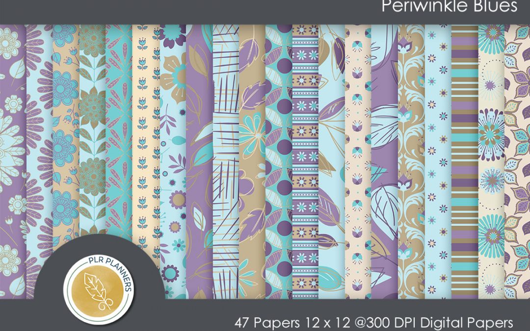 Periwinkle Blues Paper Pack