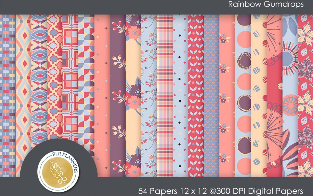 Rainbow Gumdrops Paper Pack