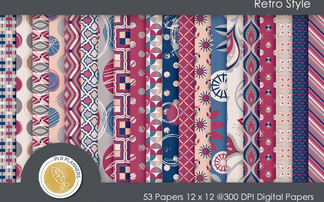 Retro Style Paper Pack