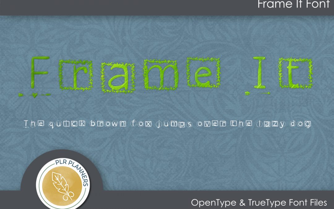 Frame It Font