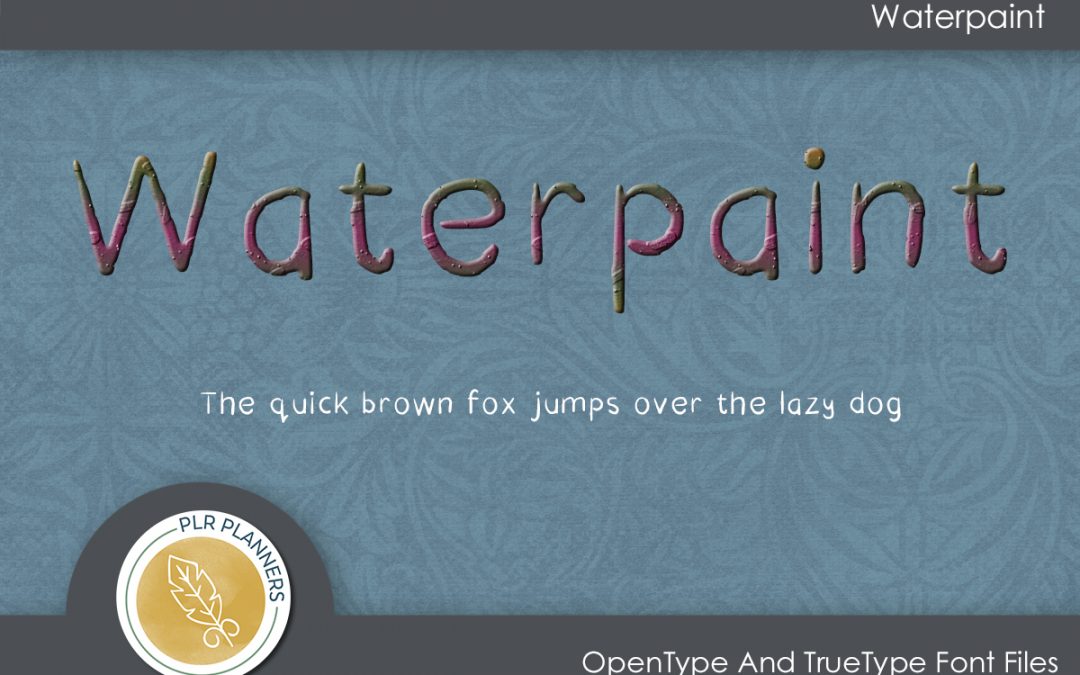 Waterpaint Font