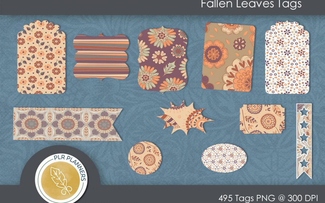 Fallen Leaves Tags Pack