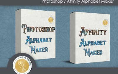 Photoshop/Affinity Designer Alphabet Maker