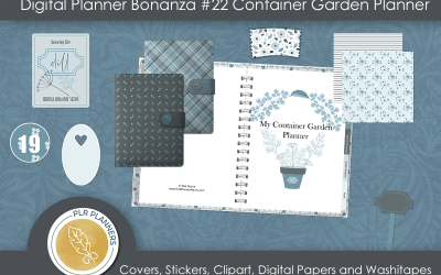Digital Planner Bonanza # 22 – Container Garden Planner