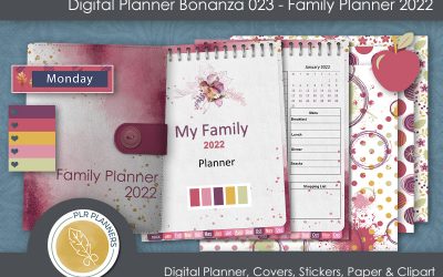 Digital Planner Bonanza # 23 Family Planner 2022