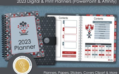 2023 Planners (Affinity Publisher or PowerPoint)