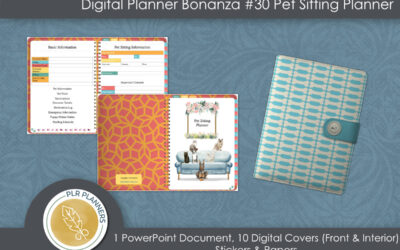 Digital Planner Bonanza # 30 Pet Sitting Planner