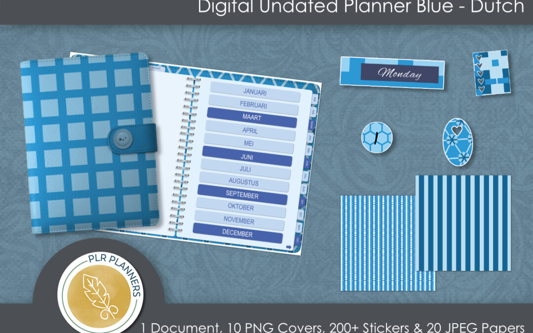 DUTCH – Digital Blue Undated Planner