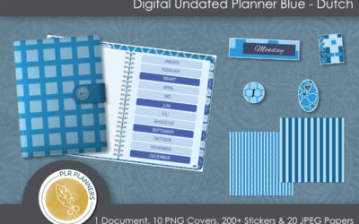 DUTCH – Digital Blue Undated Planner