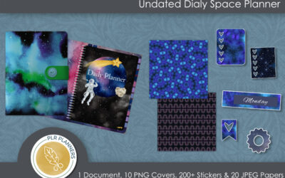 Digital Undated Daily Space Planner