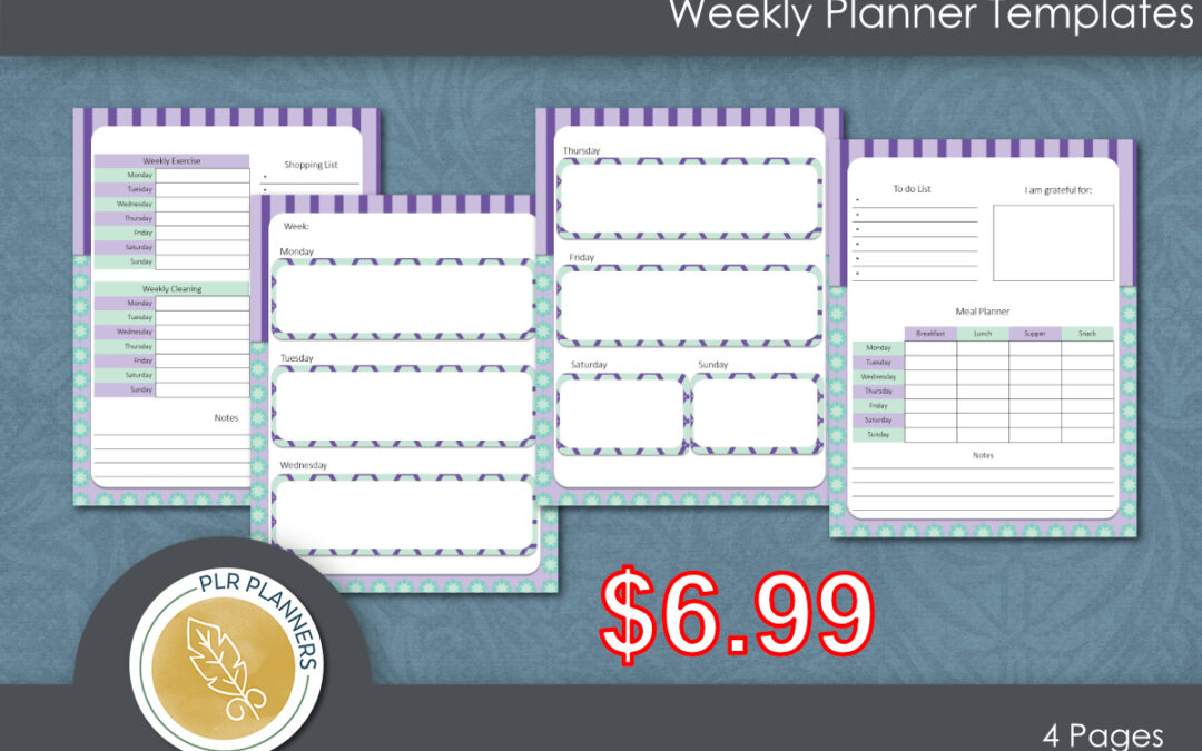 Weekly Planner Template