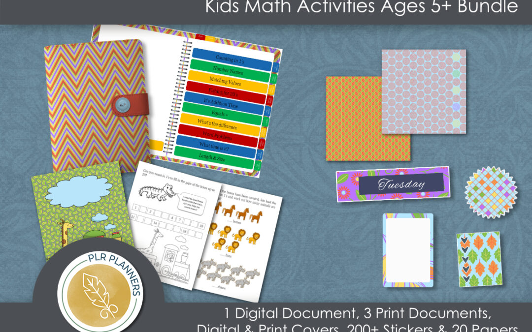 Kid’s Math Activities Ages 5+ Bundle