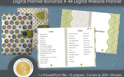 Digital Planner Bonanza # 44 Digital Website Planner