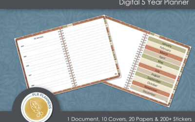 Digital Planner Bonanza # 45 Digital 5 Year Planner