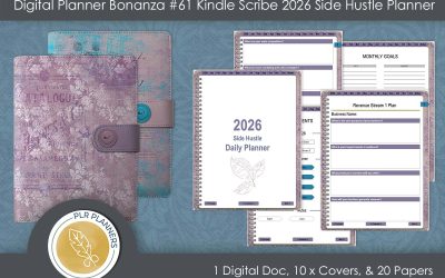 Digital Planner Bonanza # 61 Kindle Scribe Side Hustle planner