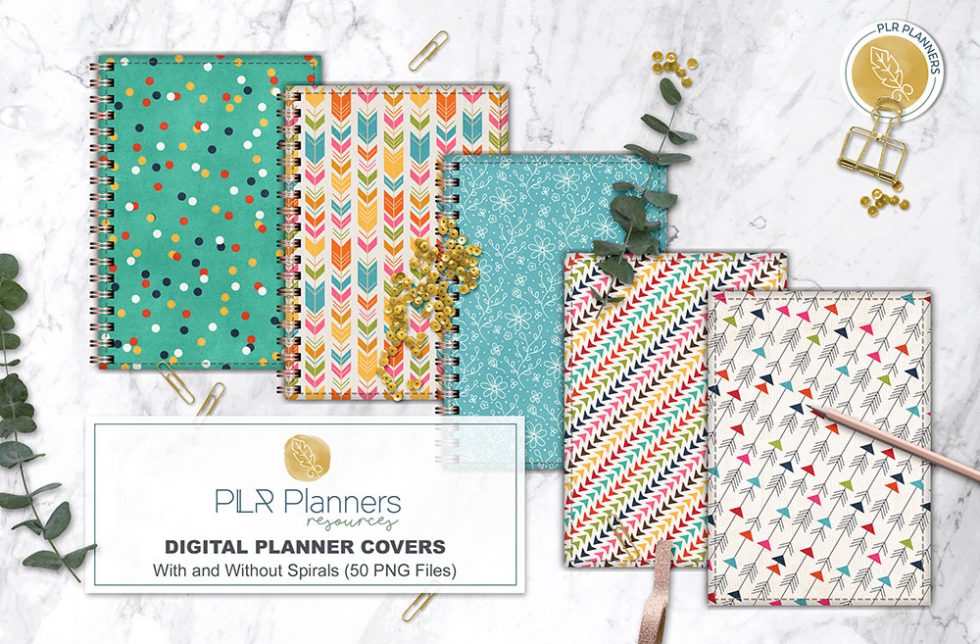 Digital Planner Covers | PLR Planners - Build a Low Content Book
