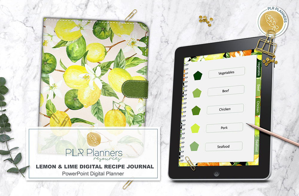 Lemon & Lime Digital Recipe Journal