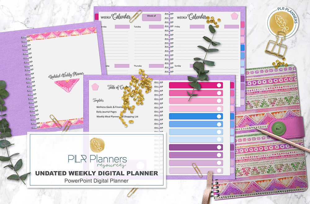 Undated Weekly Digital Planner