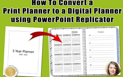 How To Convert a Print Planner to a Digital Planner using PowerPoint Replicator